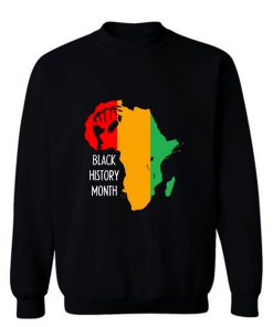 Black History Month Africa Origin Ancestral Power Ladies Sweatshirt