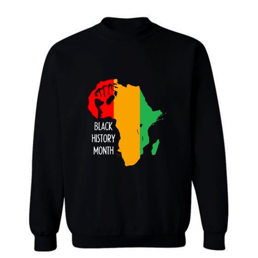 Black History Month Africa Origin Ancestral Power Ladies Sweatshirt