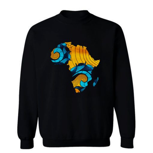 Black Pride Melanin Map Of Africa Sweatshirt