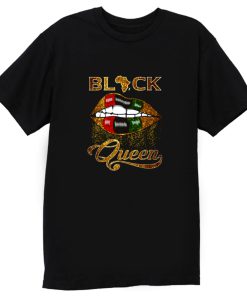 Black Queen Lips T Shirt