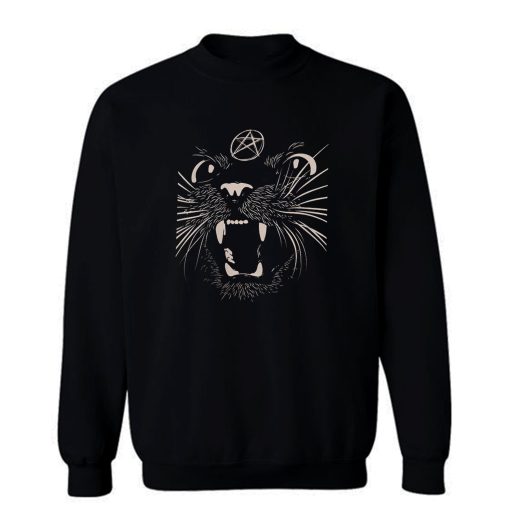 Black Sassy Cat Sweatshirt