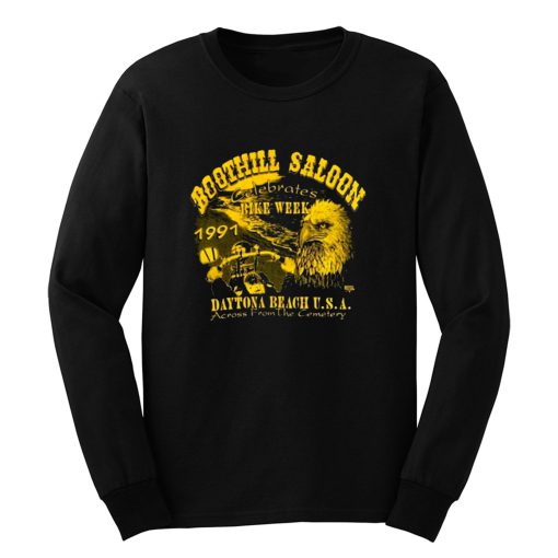 Boothill Saloon Biker Rally Single Stitch Pocket Long Sleeve