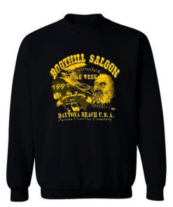 Boothill Saloon Biker Rally Single Stitch Pocket Sweatshirt