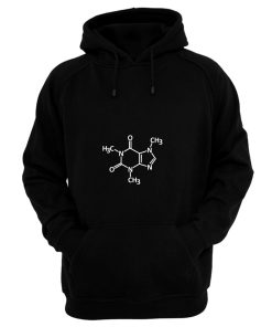 Caffeine molecule print Hoodie