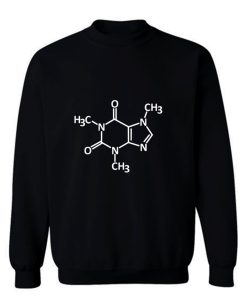 Caffeine molecule print Sweatshirt