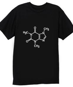 Caffeine molecule print T Shirt