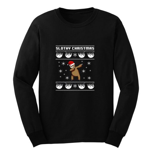 Christmas Sloth Animals Xmas Festive Long Sleeve