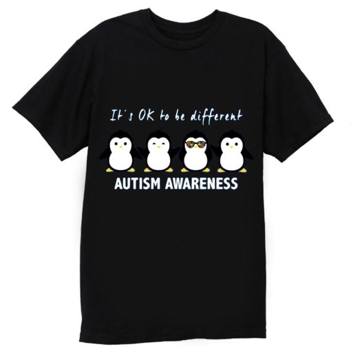 Cool Penguin Autism Awareness Support T Shirt