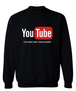 Customized YouTube Channel URL Sweatshirt