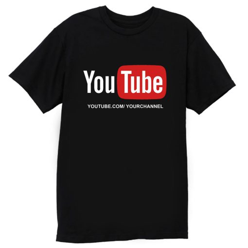 Customized YouTube Channel URL T Shirt