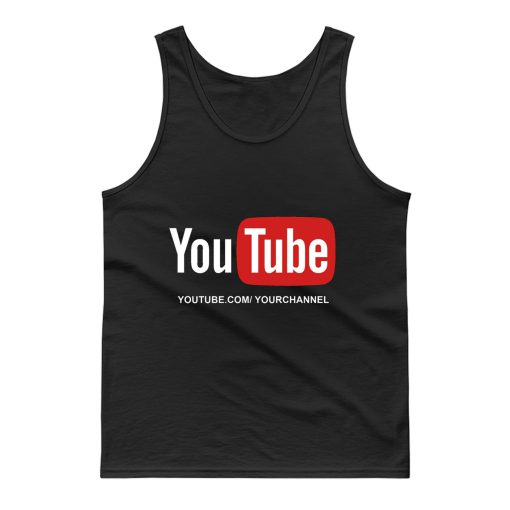 Customized YouTube Channel URL Tank Top