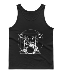 Da Vinci Drums Rock Drummer Tank Top