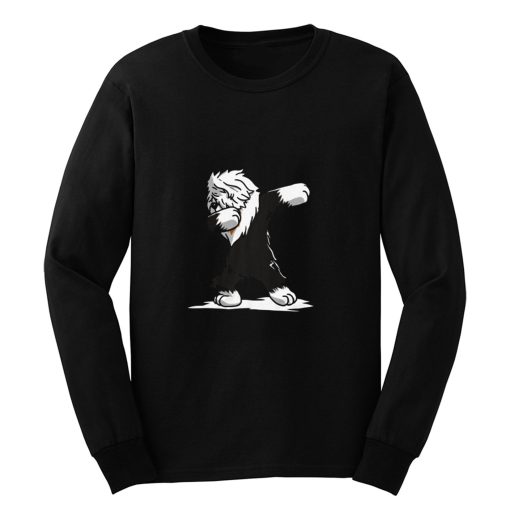 Dabbing Old English Sheepdog Long Sleeve