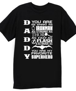Daddy Superhero Marvel Thor Ironman T Shirt