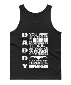 Daddy Superhero Marvel Thor Ironman Tank Top