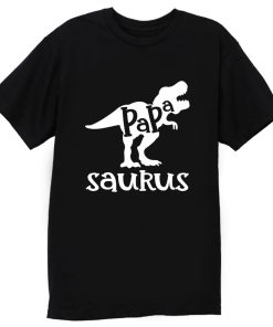 Dads Papasaurus Dinosaur Birthday T Shirt