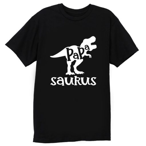 Dads Papasaurus Dinosaur Birthday T Shirt