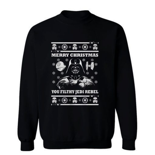 Darth Vader Merry Christmas You Filthy Jedi Rebel Sweatshirt