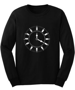 Domino Clock Dominoes Tiles Puzzler Game Long Sleeve