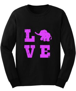 Elephants Love Elephant Lover Long Sleeve