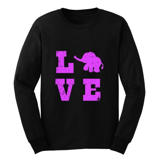 Elephants Love Elephant Lover Long Sleeve