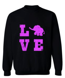 Elephants Love Elephant Lover Sweatshirt