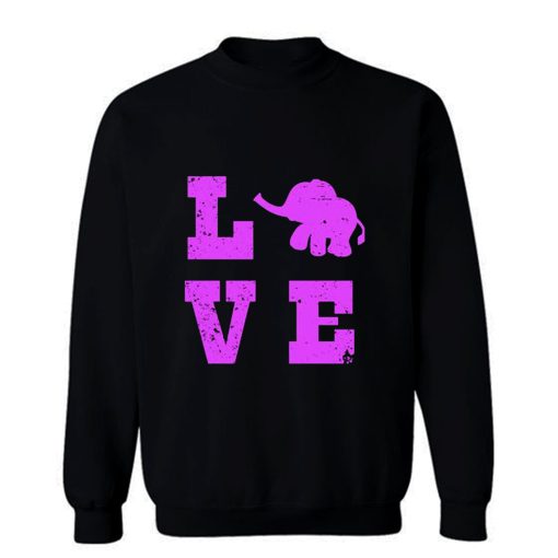 Elephants Love Elephant Lover Sweatshirt