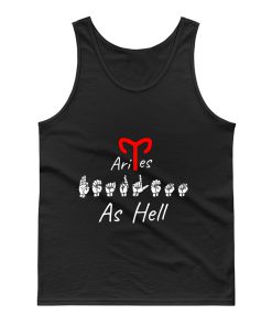 FEARLESS AS HELL ARIES ASL Sign Language Tank Top