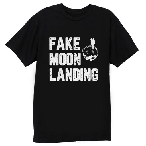 Fake News Landing Mission Conspiracy Theory T Shirt