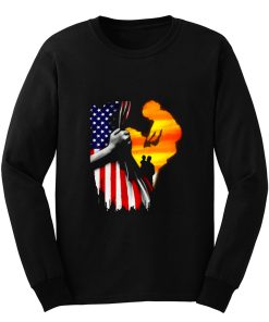 Father and son Usa Flag Long Sleeve