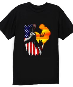 Father and son Usa Flag T Shirt