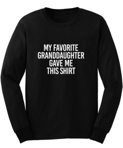 Fathers Day Present Gift From Grandchild Papa TShirt From Grandkids Long Sleeve