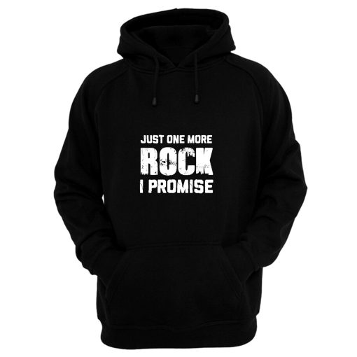 For Rock Collecting Lover Just One More ROCK I Promise Hoodie