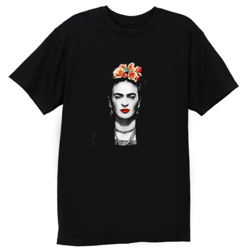 Frida Kahlo With Flowers Poster Artwork Long Sleeve T Shirt