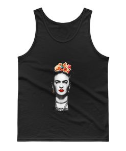 Frida Kahlo With Flowers Poster Artwork Long Sleeve Tank Top