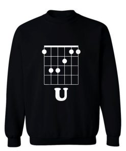 Funny Hidden Message Guitar Sweatshirt