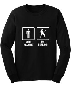 Funny Wife Guitarist Musician Band Shirt Rock Band Long Sleeve