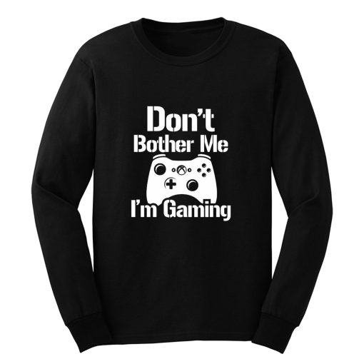 Gaming Hoody Boys Girls Kids Childs Dont Bother Me Im Gaming Long Sleeve