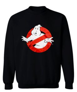 Ghostbusters Distressed Logo vintage maglia Uomo Ufficiale Sweatshirt