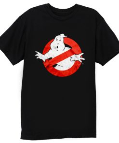 Ghostbusters Distressed Logo vintage maglia Uomo Ufficiale T Shirt