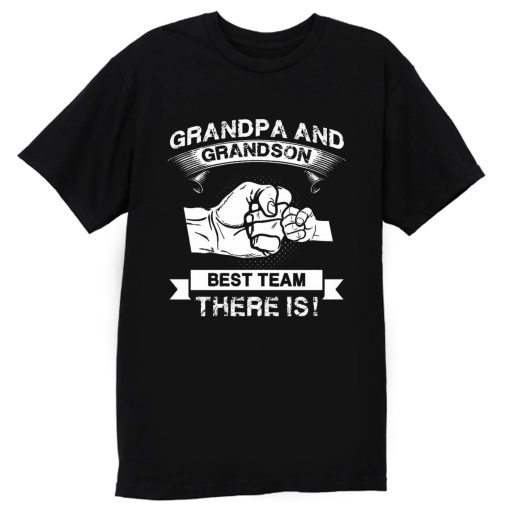 Grandpa and Grandson New Grandfather T Shirt