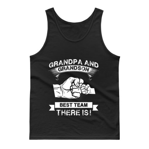 Grandpa and Grandson New Grandfather Tank Top