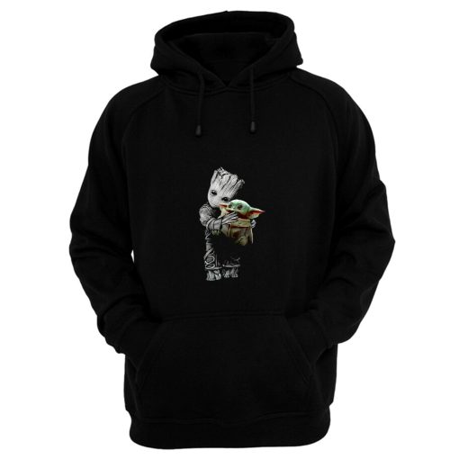 Groot Mashup Baby Yoda The Mandalorian The Child Hoodie