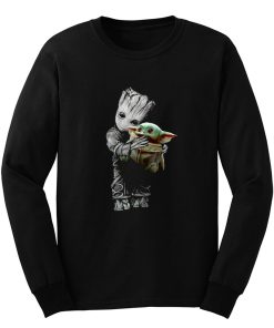 Groot Mashup Baby Yoda The Mandalorian The Child Long Sleeve