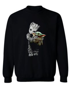 Groot Mashup Baby Yoda The Mandalorian The Child Sweatshirt