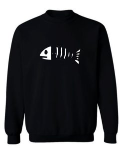 Halloween Fischskelett Sweatshirt