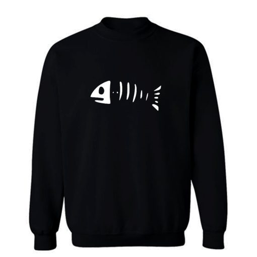 Halloween Fischskelett Sweatshirt