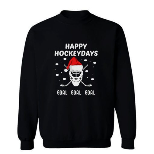 Happy Hockeydays Christmas Hockey Sweatshirt