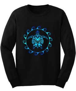 Hawaiian Tribal Maori Sun Sea Turtle Long Sleeve