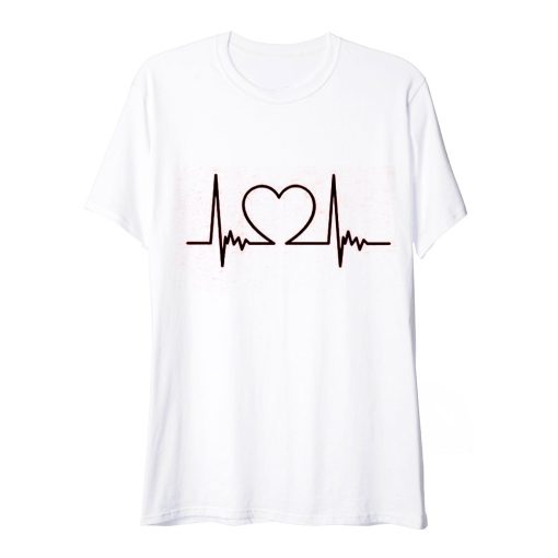Heartbeat Love Valentine Gift T Shirt